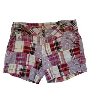 Grane Jeans Cameron Townsend Madras Shorts Pockets SZ 7 JR